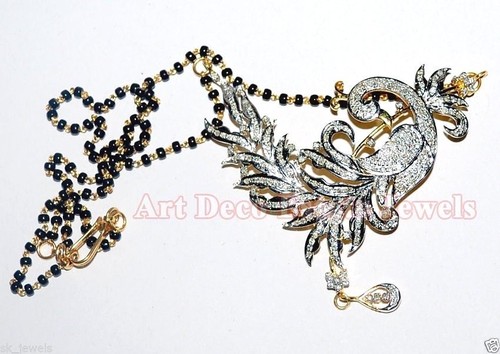 Collier Mangalsutra En Or 14K (585) Avec Diamants 1.02 Carats - Brillants Ronds - Neuf