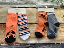 Gymboree 2T 3T Little Boy 4 Pairs Socks Crab Lizard Striped NWT