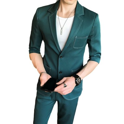 half blazer suit
