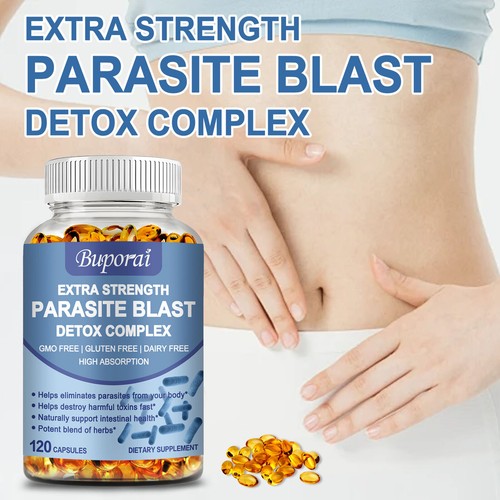 Parasite Blast Detox Complex 1485mg - mit Wermut, Schwarzwalnussrumpf, Nelke - Bild 3 von 12