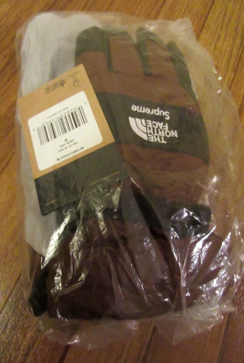 Supreme The North Face Steep Tech Gloves Size Medium Dark Oak