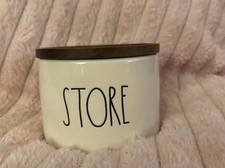Rae Dunn Artisan Collection STORE Canister Jar with Wood Lid Kitchen