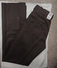 FECHHEIMER FLYING CROSS F1-32230 Mens BROWN POLICE LAPD PANTS 31x 36 UNHEMMED 