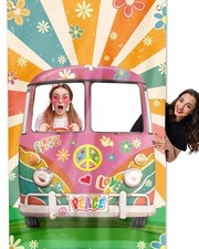 Hippie Party Decorations Photo Booth Vw Camper Festivals Parties 40"x78" Party