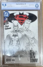 Superman / Batman #8 | CBCS 9.8 | 2nd Printing | Sketch Cover | Kara Zol-El App