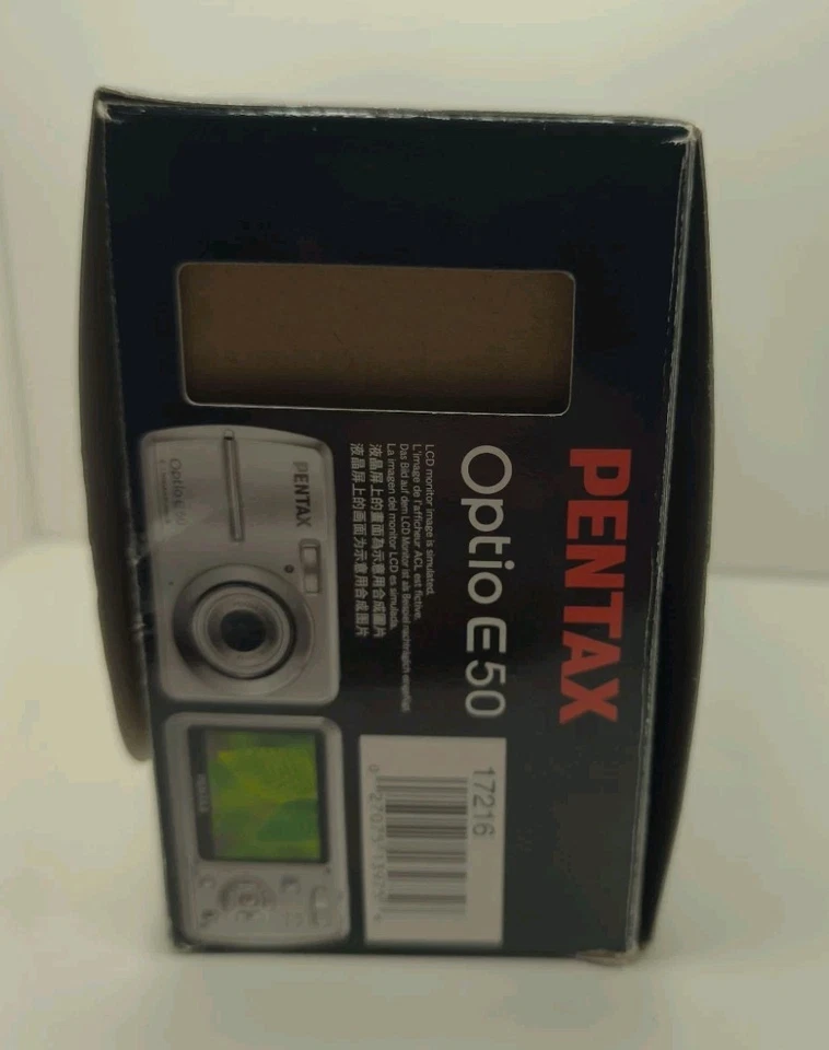 Pentax Optio E50 Digitalkamera | Point & Shoot Kamera - Bild 2 von 4