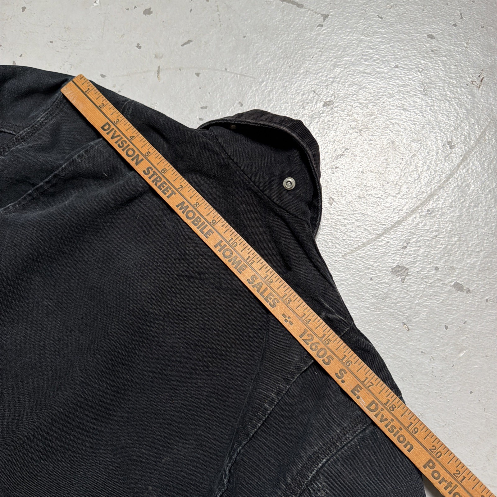Carhartt J001 BLK Detroit Lined Canvas Work Jacket Made In USA Black S image 9