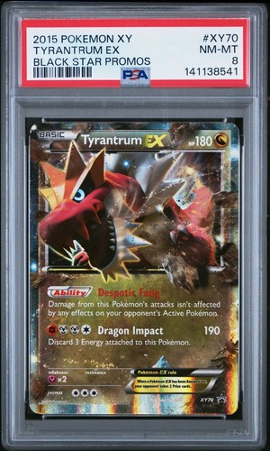 Tyrantrum-EX graded PSA 8 for sale on eBay