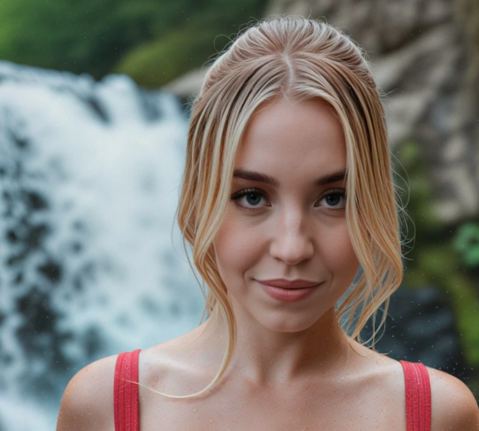 Sydney Sweeney Soap At The Waterfall Adult Cup Mug Tumbler 20oz Ltd 12 - Image 2 of 4