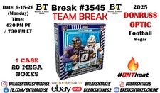 ARIZONA CARDINALS 2025 Donruss Optic Football Mega CASE 20 BOX Break #3545
