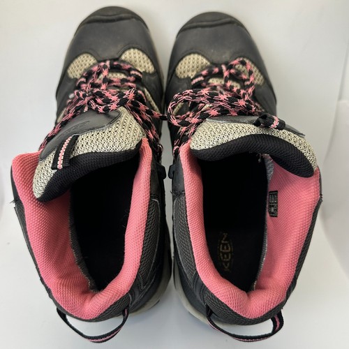 Keen Koven Mid WP Hiking Boots Womens Size 11 Slate Gray Pink Outdoor Used - Picture 9 of 11