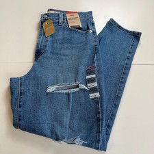 Levi's Women High Waisted Mom Tapered Leg Zip Fly Jeans Blue 29x29 NWT