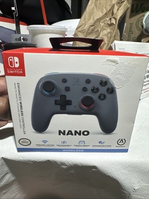 PowerA Enhanced Nano Wireless Controller for Nintendo Switch Black Gray Sealed