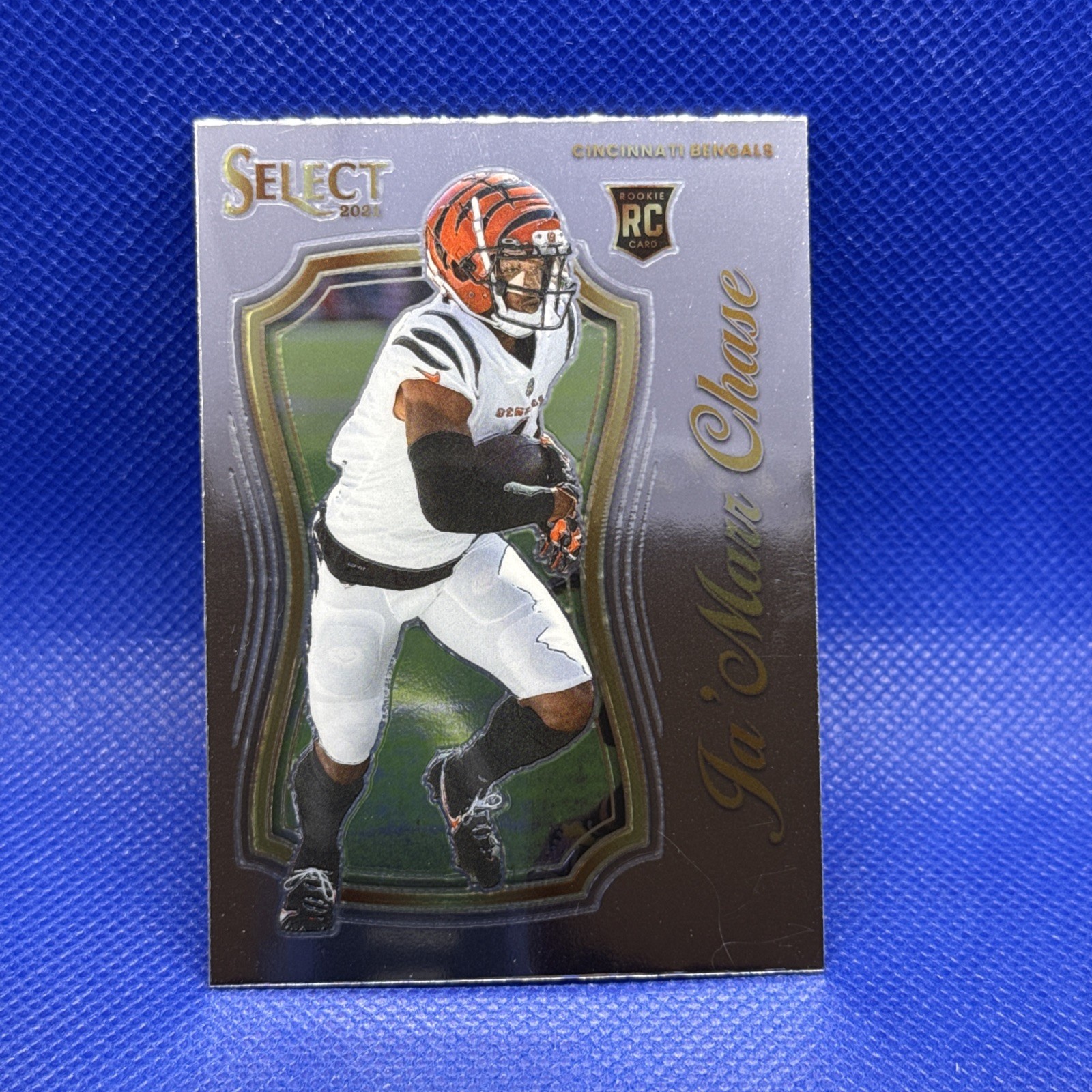 2021 Panini Select - Select Certified Rookies Ja'Marr Chase #SCR-12 Silver Prizm