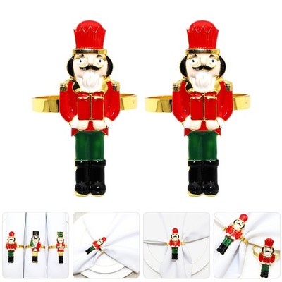 2 Pcs Serviettenschnallen Nussknacker Deko Serviettenhalter Für Tische