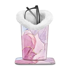 Plush Lined Eyeglasses Holder, Glasses Stand Case, Anti Glittering Marble
