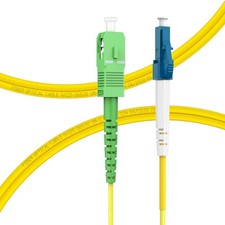 LC to SC Fiber Patch Cable 1M OS2 Single Mode Simplex Fiber Optic Patch Cable