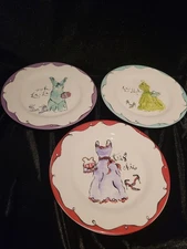 Rosanna Fashion 8" Salad/Desert Plates Set Of 3