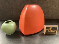Scheurich Vase W. Germany Keramikvase rot plus kleiner 12cm