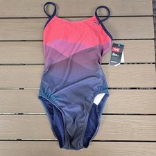 TYR Women's Durafast Elite Forge Ombre Tetrafit Swimsuit Size 36 New