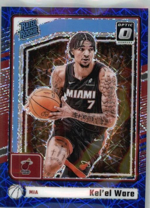 2024-25 Donruss Optic #280 Kel'el Ware Blue Velocity