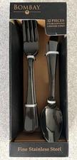 Bombay MARSALA 12 pc Fine Stainless Steel Flatware Set 6 Tablespoons 6 Forks