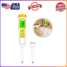 Food PH Meter With Extra PH Replaceable Probe,Digital PH Tester For Sourdough