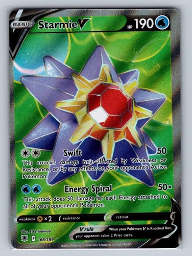 Starmie V 166/189 NM/M Astral Radiance UR Pokemon Holo T00740