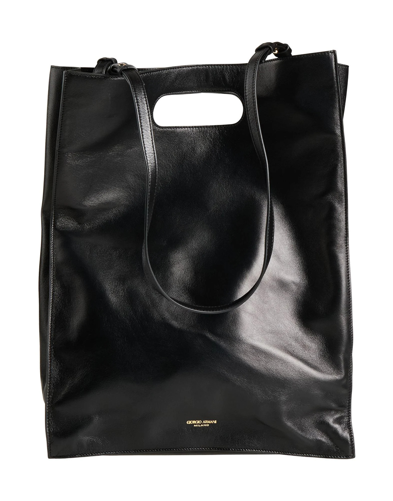 Giorgio Armani - Women - Leather Handbag - Black 229790₽