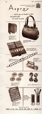 Asprey Gift Collection Print Ad 1953 Asprey & Co London Purse Jewelry Handbag