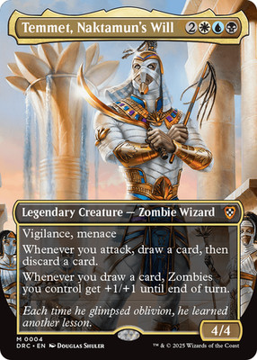 MTG - Temmet, Naktamun's Will - Aetherdrift Commander - NM - EN - Foil