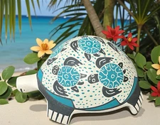 Mata Ortiz Pottery Martha Hernandez Turtle Sea turtles Casa Grande Mexico Clay