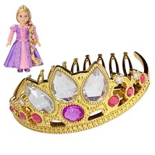 American Girl Gold Jeweled Tiara Rapunzel Collector Doll Comb Crown Accessory