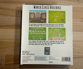 World Class Baseball (TurboGrafx-16) with box and manual, plus player stat book