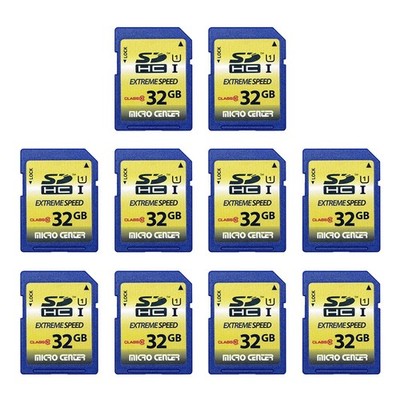 32GB Class 10 SDHC Flash Memory Card Standard Full Size SD Card USH-I U1 Trai...