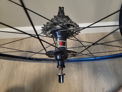 Rolf Vector Comp Road Bike Wheelset Paired Missing Spoke Blue 700c