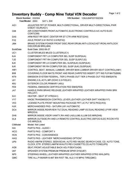 Engine 2.2L VIN F 8th Digit Fits 00-03 SATURN L SERIES 338865 - Image 2 of 4