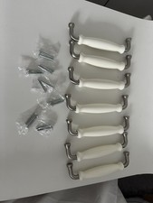 7x White And Metal IKEA Door Handles
