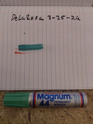 Vintage Sanford Magnum 44 Marker GREEN Smelly Jumbo