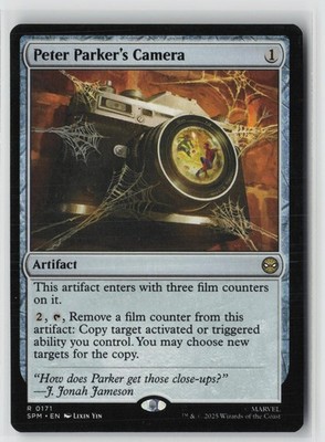 Peter Parker's Camera 171 Rare Marvel's Spider-Man Magic: The Gathering NM