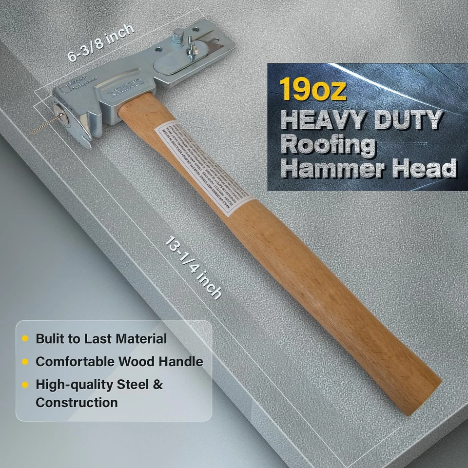 Machadinha magnética para telhado – Martelo multifuncional para reparo de telhado com ímã-NOVO - Imagem 3 de 4