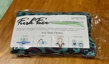 CAMPINELLI Fresh Face Natural Makeup Remover Cloth/Case Blue Paisley Open Unused