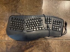 Adesso Tru-Form 150 3-Color Illuminated Ergonomic Wired Keyboard LED AKB-150EB