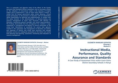 Instructional Media, Performance, Quality Assurance and Standards Elizabeth Wang