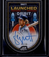 2025 Topps Chrome Cosmic George Brett Launched Into Orbit Black Auto 07/10