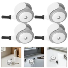  4PCS Swivel Stroller Wheels: Front or Back Wheels Replacement Silent Stem