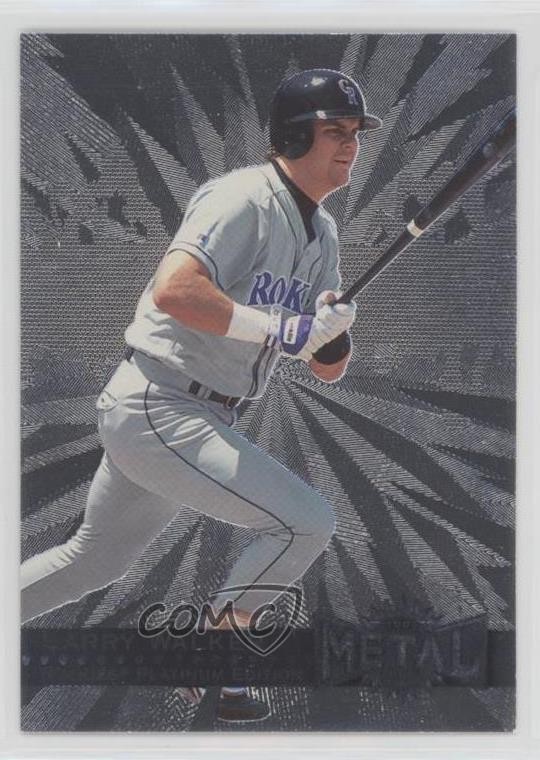 1996 Fleer Metal Universe Platinum Edition Larry Walker #159 HOF 0q3