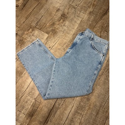 Wrangler Five Star Premium Denim Jeans Mens 40x30 Light Wash Blue 9650ASL Cotton