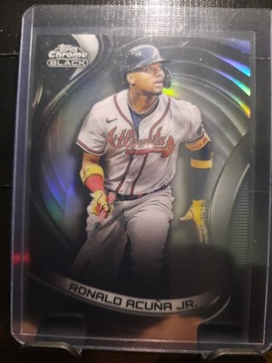 2022 Topps Chrome Black - Ronald Acuña Jr. #55 Refractor /199