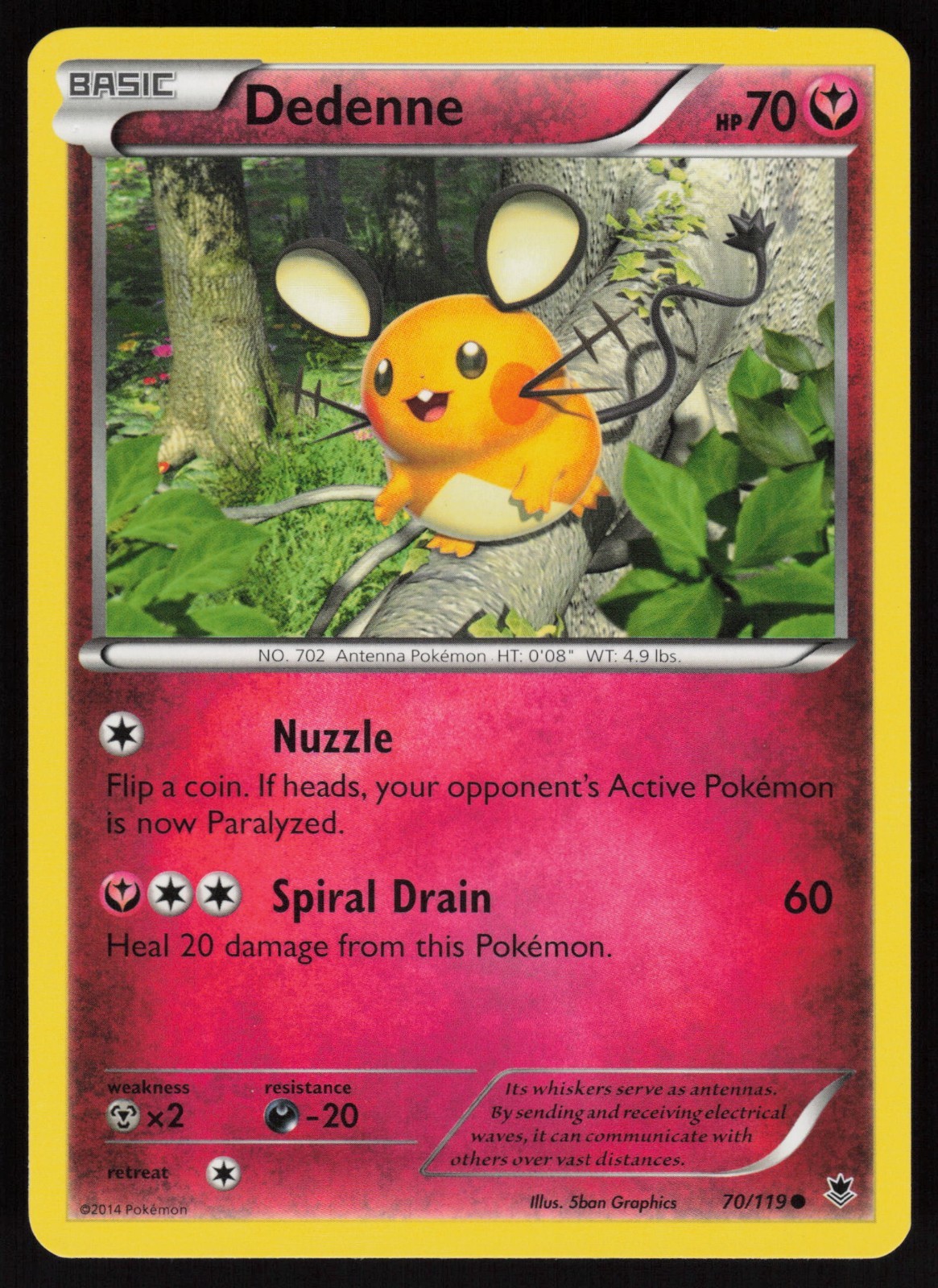Dedenne 70/119 XY - Phantom Forces Regular LP